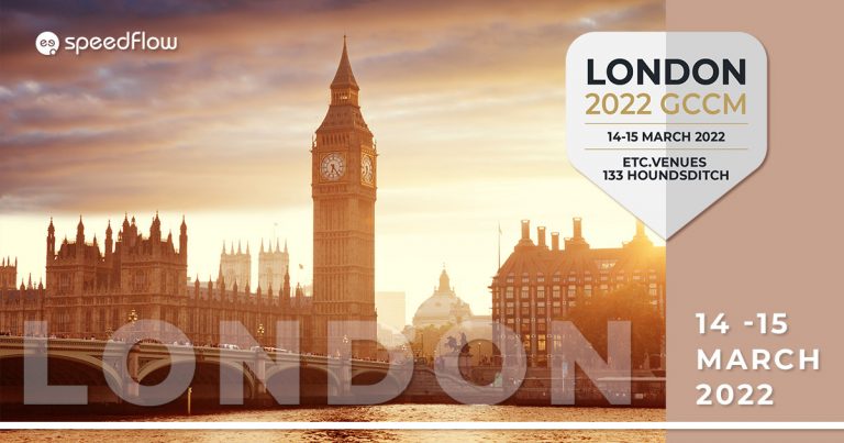 Speedflow CEO and CFO attending GCCM London, 2022