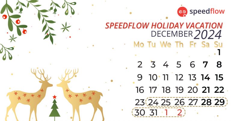 Holiday Schedule, Season 2024